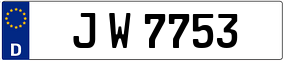 Trailer License Plate